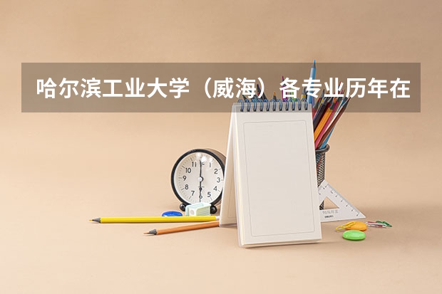 哈尔滨工业大学（威海）各专业历年在浙江招生人数是多少