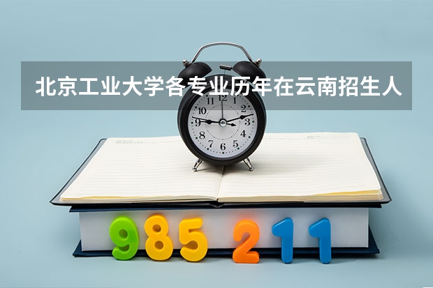 北京工业大学各专业历年在云南招生人数是多少