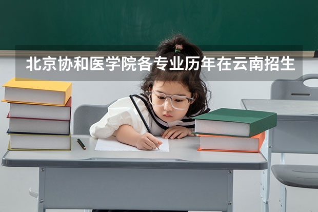 北京协和医学院各专业历年在云南招生人数是多少