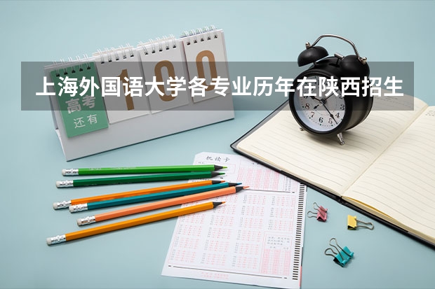 上海外国语大学各专业历年在陕西招生人数是多少