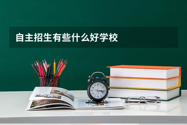 自主招生有些什么好学校