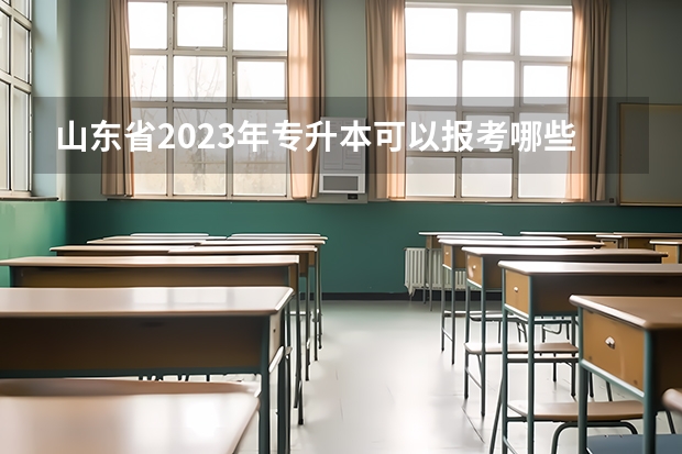 山东省2023年专升本可以报考哪些大学