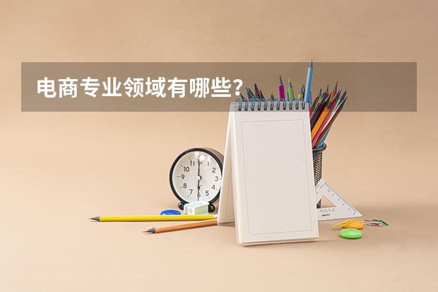 电商专业领域有哪些？