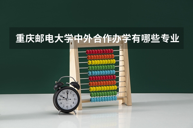 重庆邮电大学中外合作办学有哪些专业？