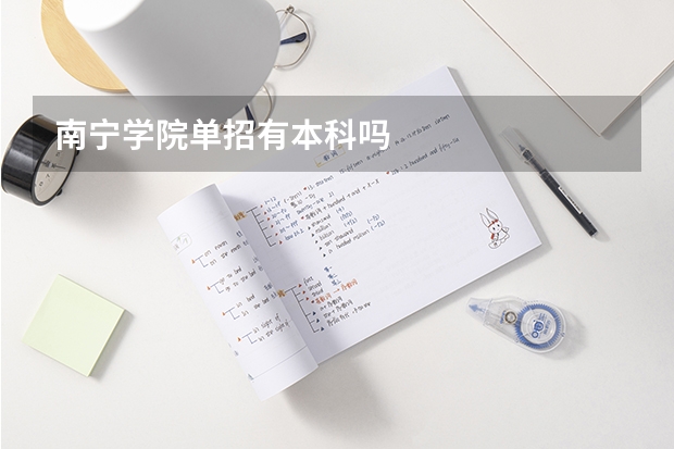 南宁学院单招有本科吗