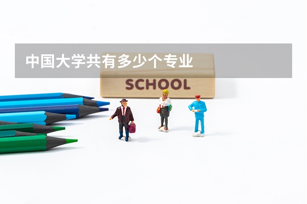 中国大学共有多少个专业