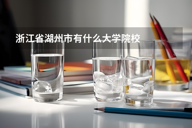 浙江省湖州市有什么大学院校