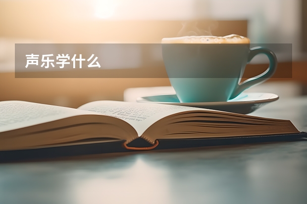 声乐学什么