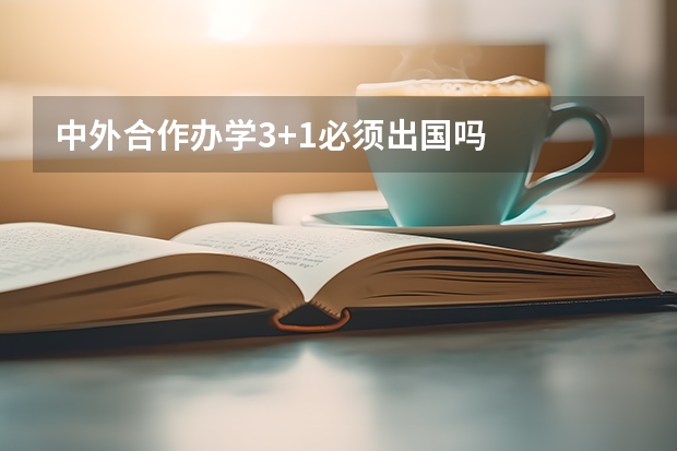 中外合作办学3+1必须出国吗