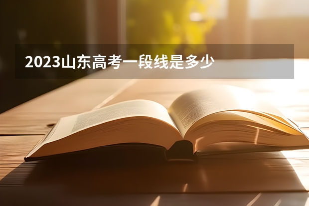 2023山东高考一段线是多少