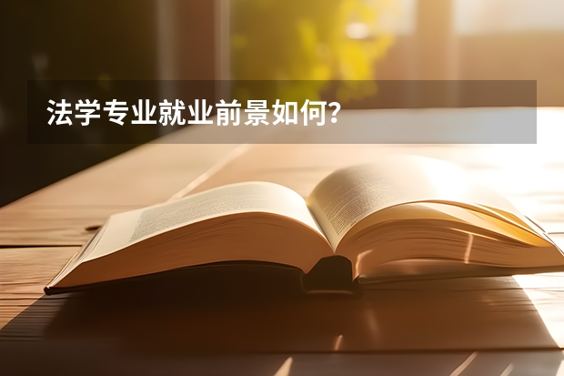 法学专业就业前景如何？