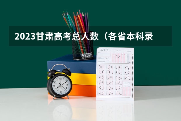 2023甘肃高考总人数（各省本科录取率排行）
