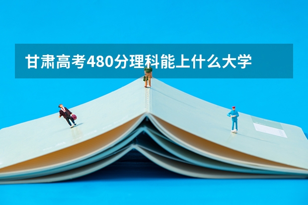 甘肃高考480分理科能上什么大学