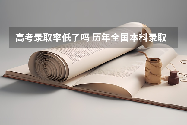 高考录取率低了吗 历年全国本科录取率