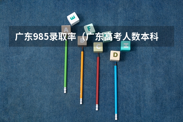 广东985录取率（广东高考人数本科录取人数）