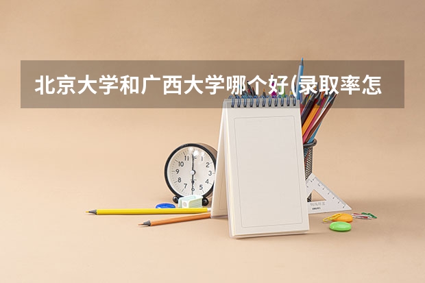 北京大学和广西大学哪个好(录取率怎么样)