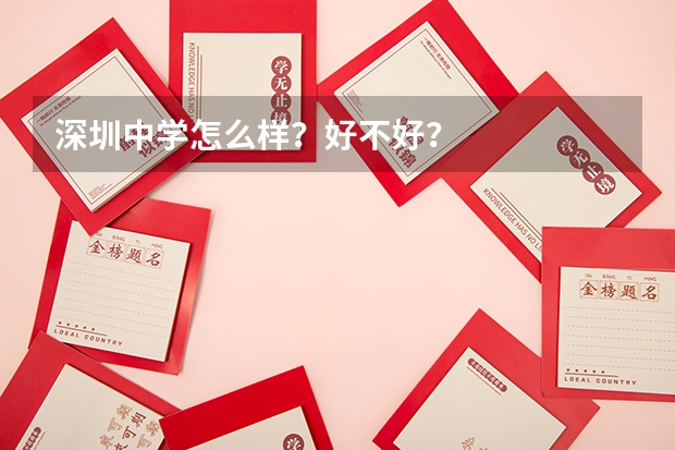 深圳中学怎么样？好不好？