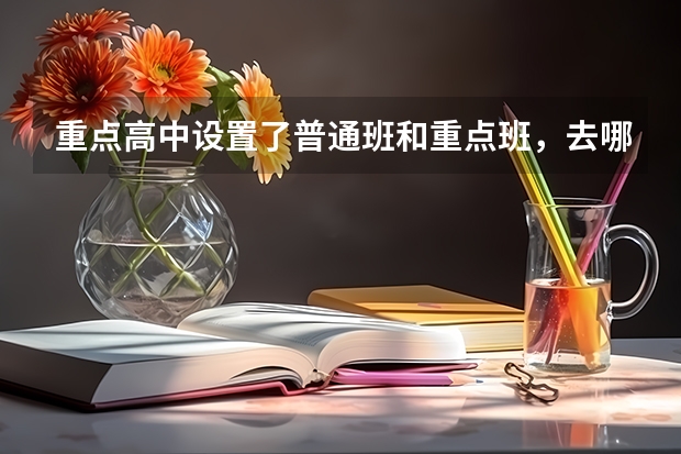 重点高中设置了普通班和重点班,去哪个班级更好呢?