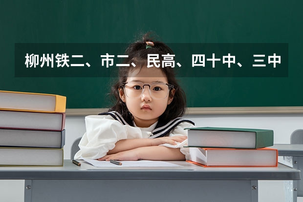柳州铁二、市二、民高、四十中、三中，哪个是比较好点的学校啊。