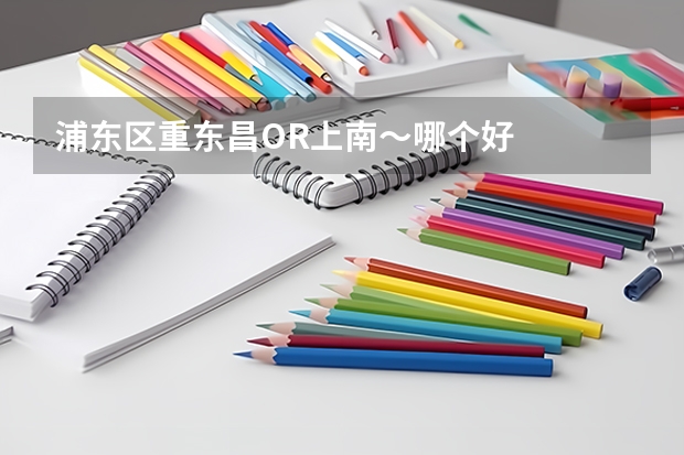 浦东区重东昌OR上南～哪个好