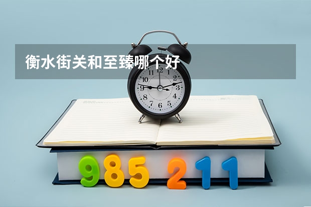 衡水街关和至臻哪个好