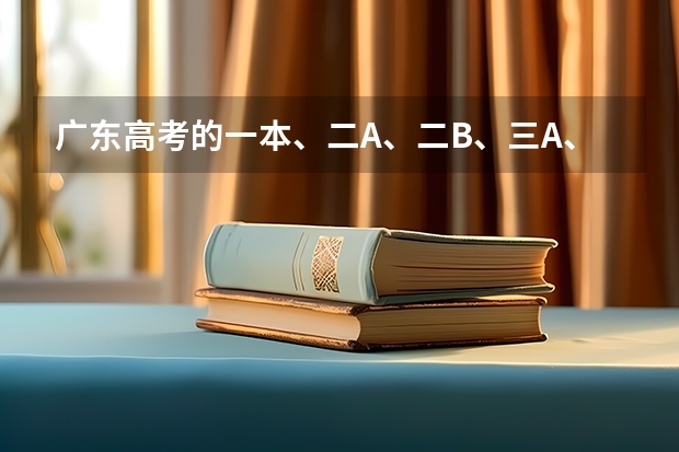 广东高考的一本、二A、二B、三A、三B是什么意思？