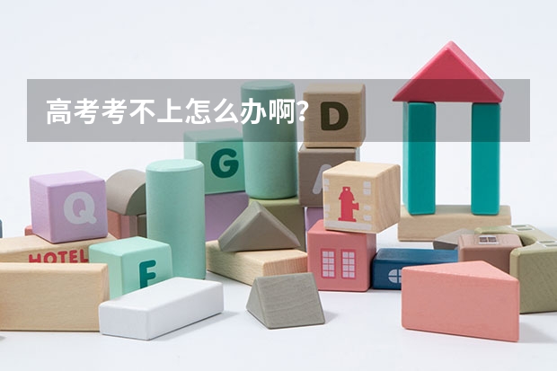 高考考不上怎么办啊？