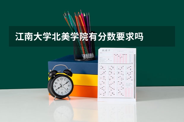 江南大学北美学院有分数要求吗